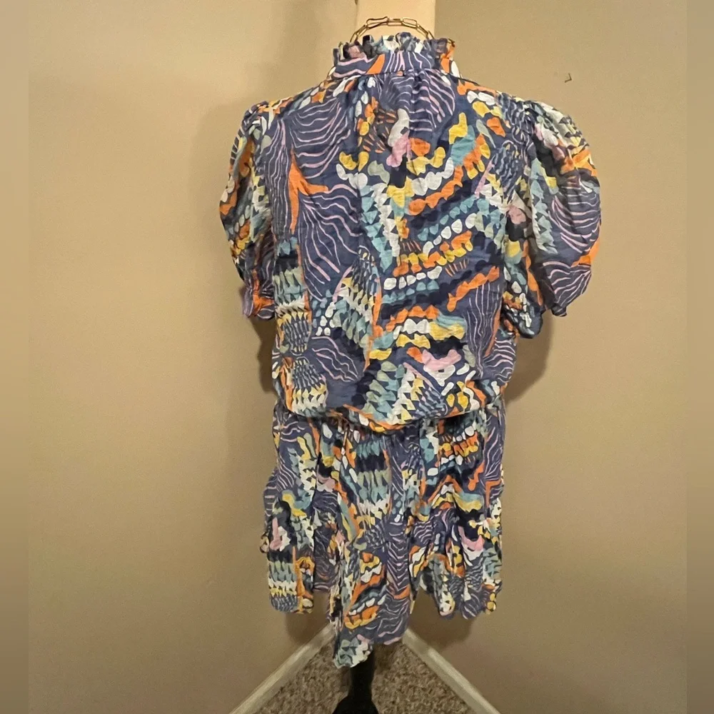 TCEC Mira Colorful Patterned Mini Dress, size Large - Picture 3 of 7